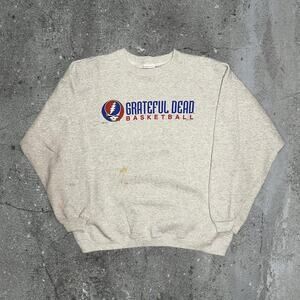 Vintage 1994 grateful dead basketball band merch sweatshirt